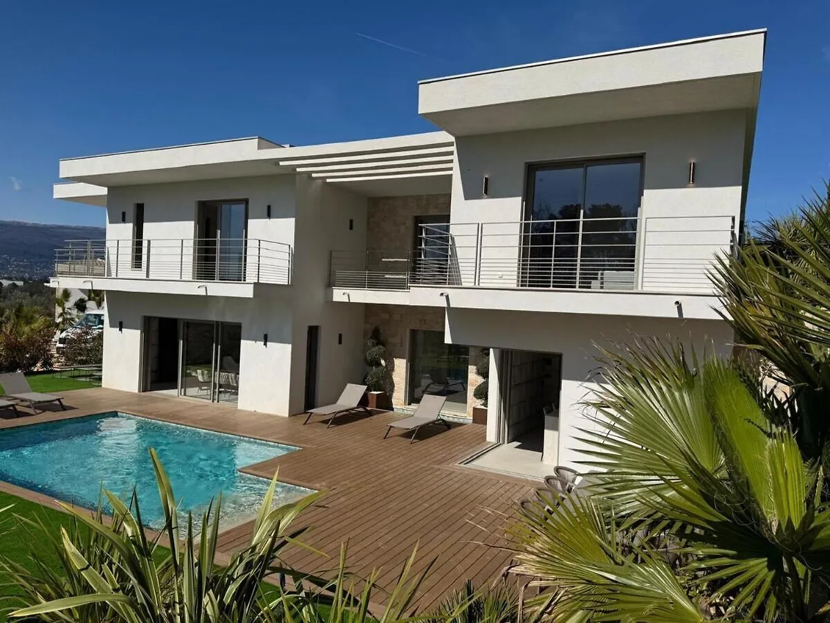 Villa Jylloue Modern 6 Chambres , Navette Aeroport Et Agent De Service Mougins