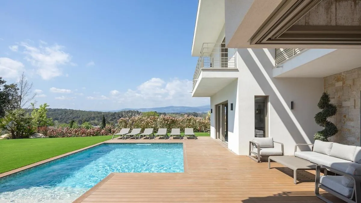 Villa Jylloue Modern 6 Chambres , Navette Aeroport Et Agent De Service Mougins