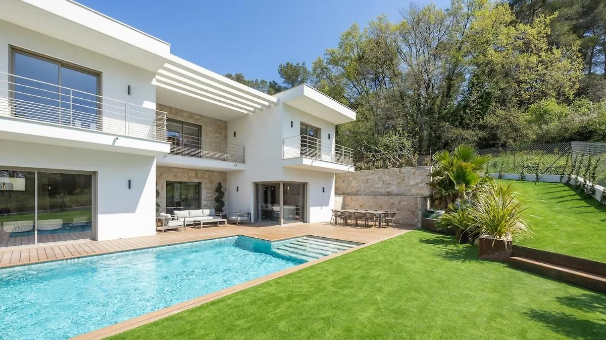 Villa Jylloue Modern 6 Chambres , Navette Aeroport Et Agent De Service Mougins