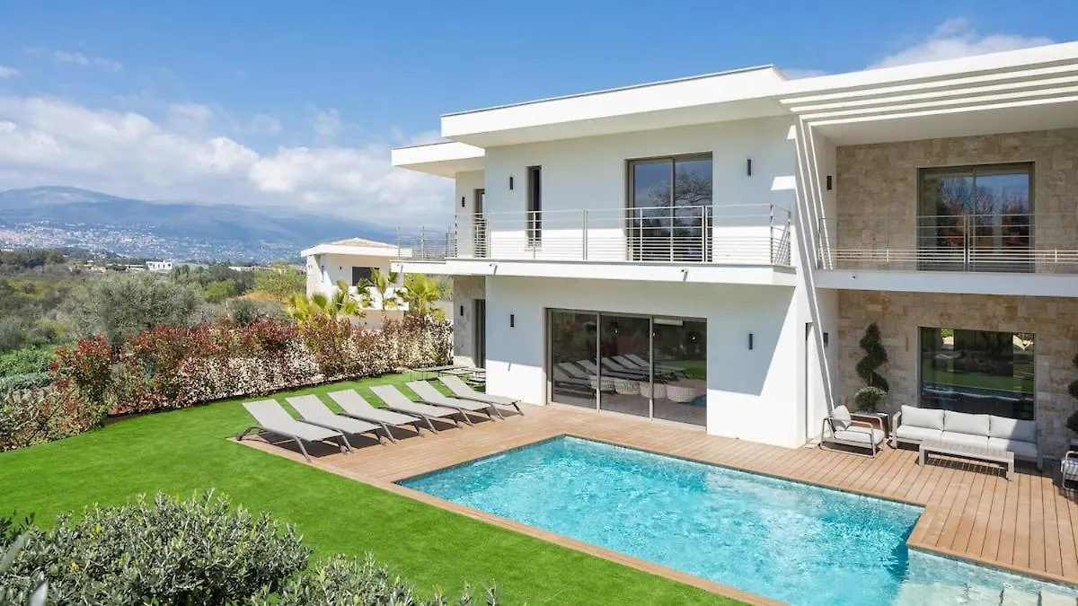 Villa Jylloue Modern 6 Chambres , Navette Aeroport Et Agent De Service Mougins