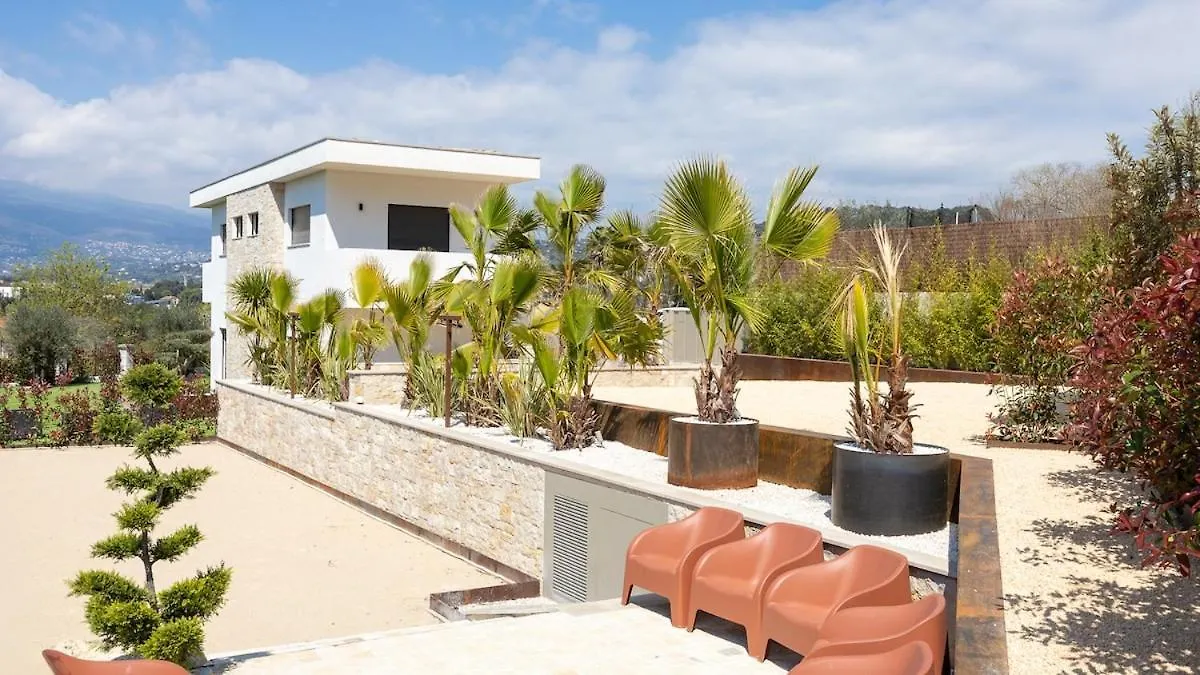 Villa Jylloue Modern 6 Chambres , Navette Aeroport Et Agent De Service Mougins France