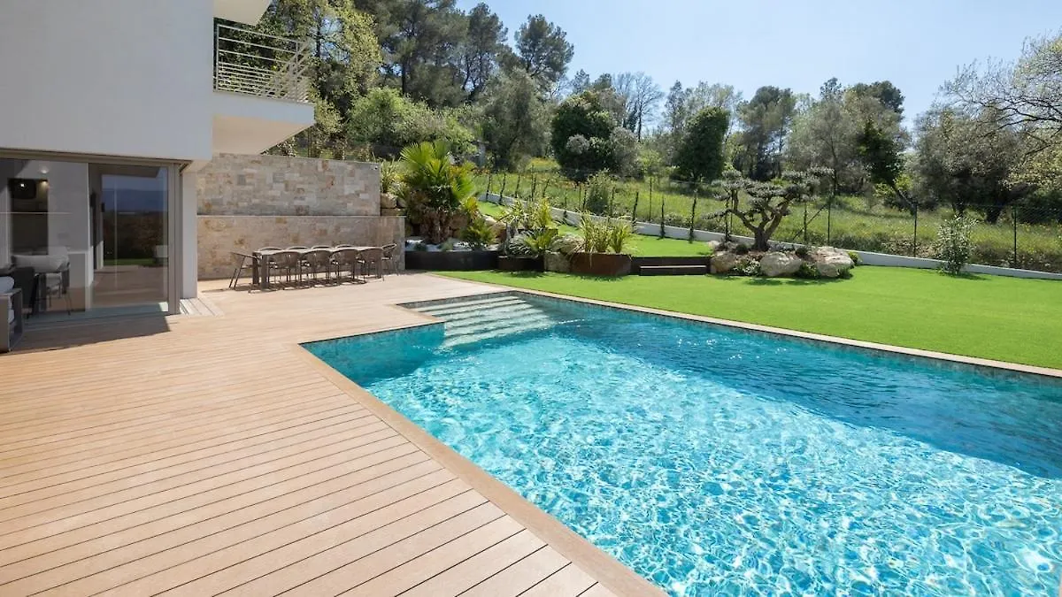 Villa Jylloue Modern 6 Chambres , Navette Aeroport Et Agent De Service Mougins