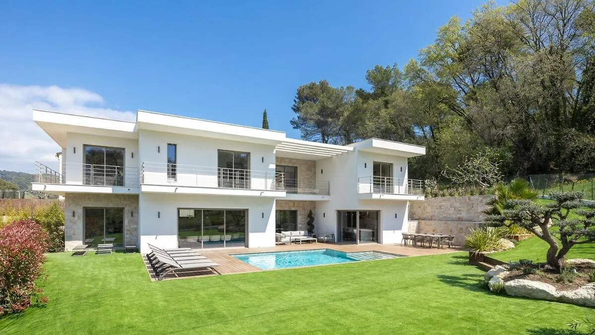 Villa Jylloue Modern 6 Chambres , Navette Aeroport Et Agent De Service Mougins