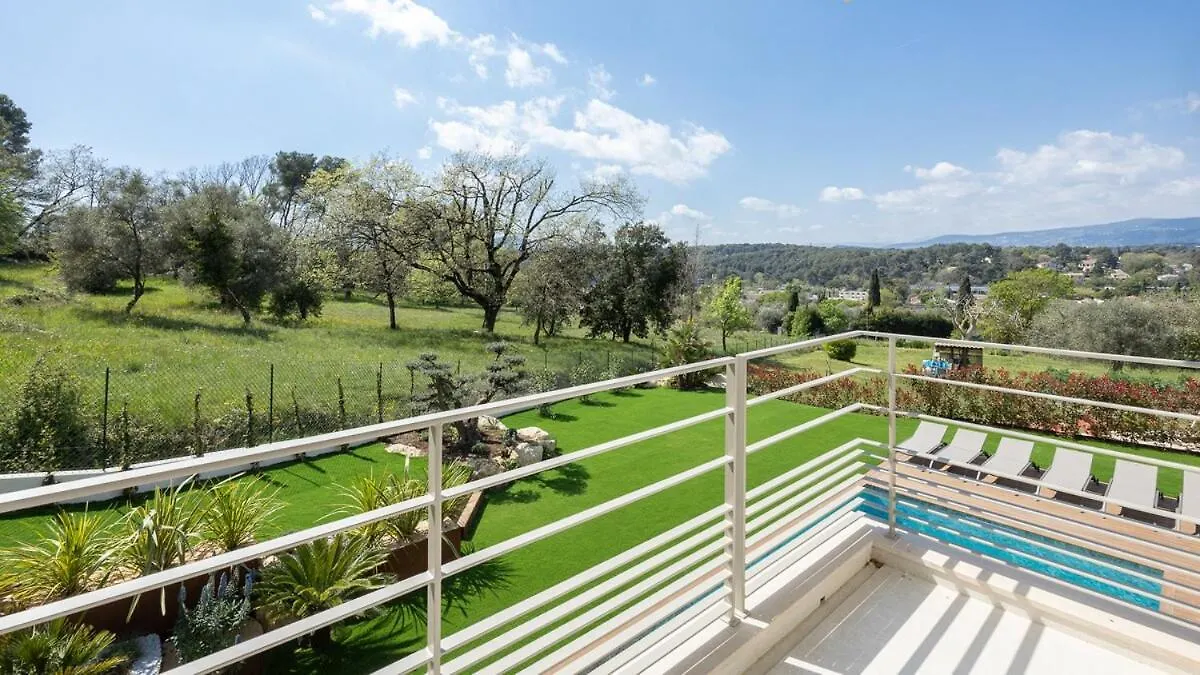 Villa Jylloue Modern 6 Chambres , Navette Aeroport Et Agent De Service Mougins