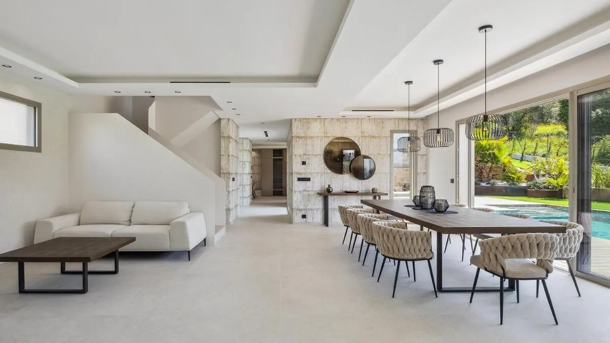 Villa Jylloue Modern 6 Chambres , Navette Aeroport Et Agent De Service Mougins France